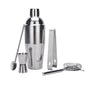 5 Pcs Stainless Steel Cocktail Maker Set  Premium Bartending Tool Kit_0