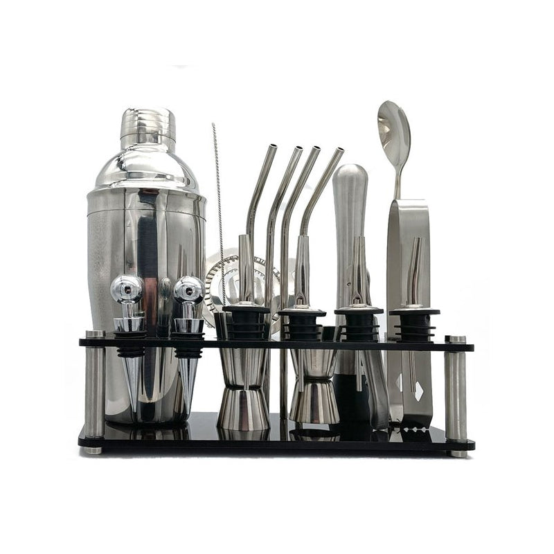 750ml 20Pcs Stainless Steel Cocktail Shaker Set  Premium Bartending Kit_3