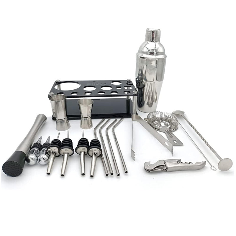 750ml 20Pcs Stainless Steel Cocktail Shaker Set  Premium Bartending Kit_6