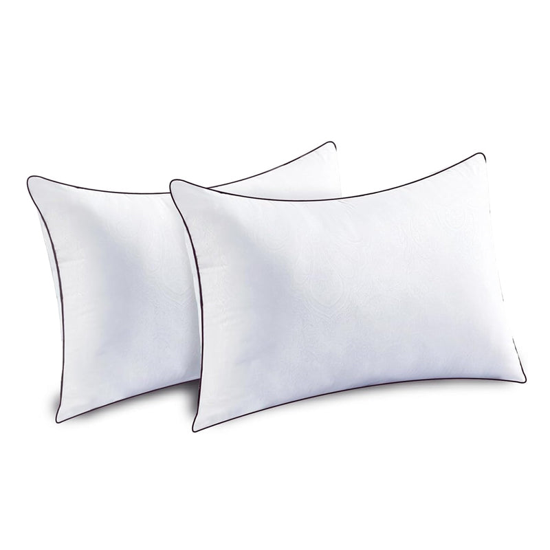 Pack of 2 Hotel Quality Comfortable and Washable High Support Medium Firm Pillows_12