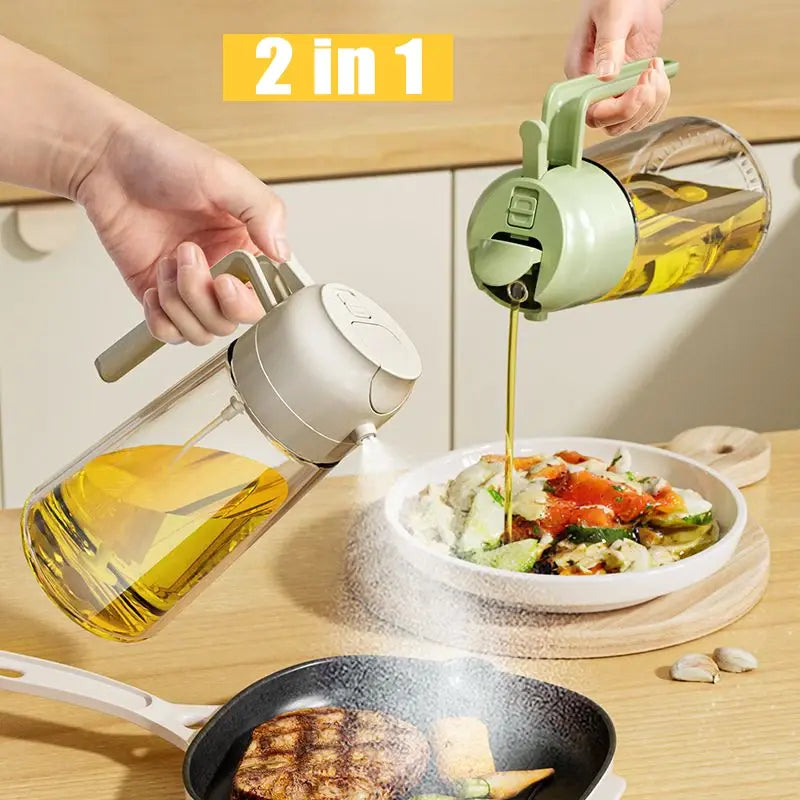 2-In-1 Oil Glass Spray Bottle