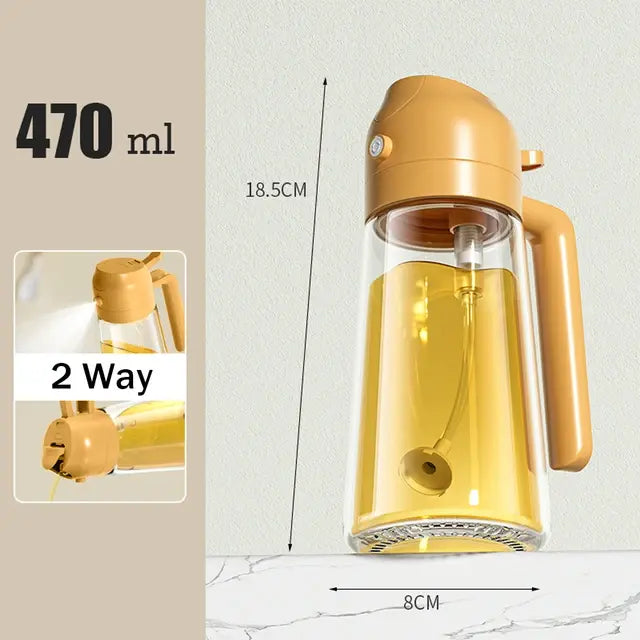 2-In-1 Oil Glass Spray Bottle